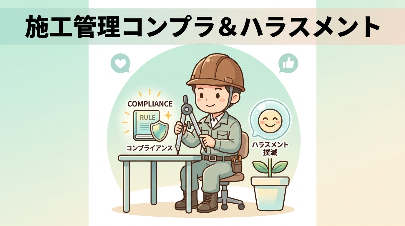 施工管理のコンプライアンスとハラスメントを解説