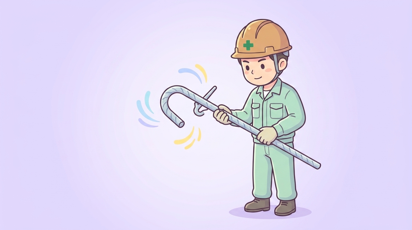 鉄筋の加工や折り曲げ規準とフック規定や冷間加工