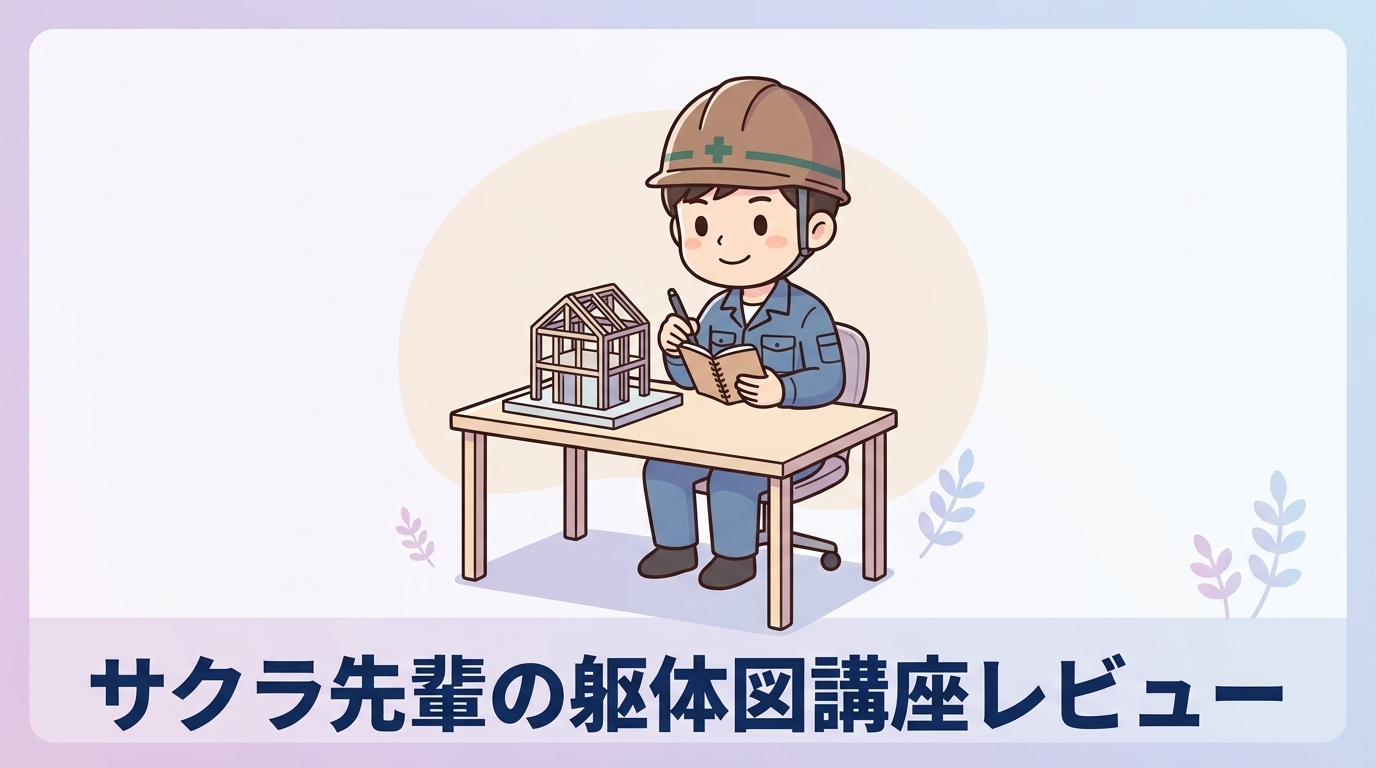 サクラ先輩の躯体図チェック講座レビュー