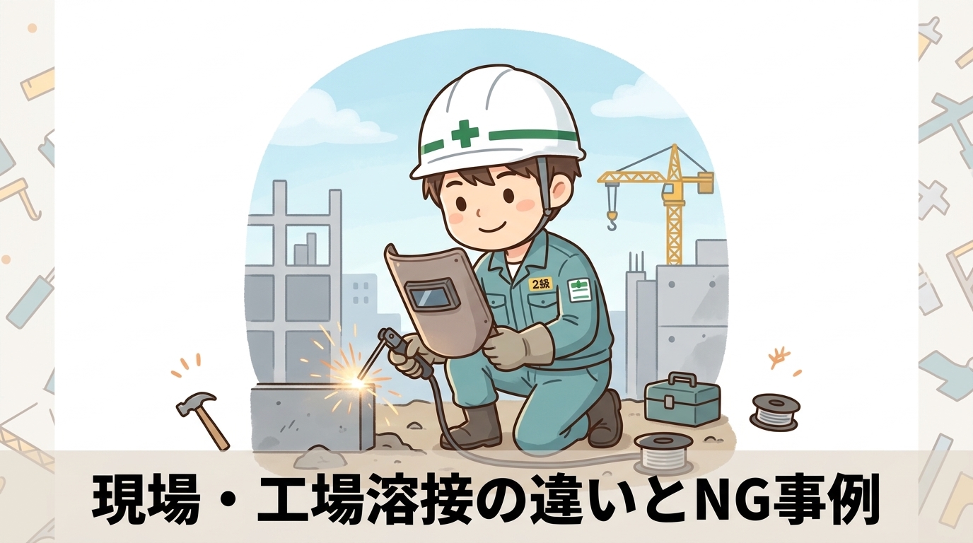 現場溶接と工場溶接の違い・NG事例・管理ポイント