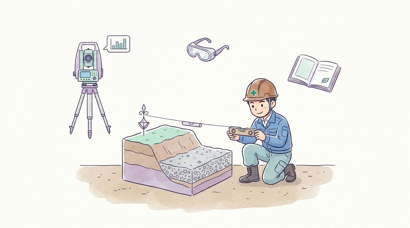 土工事の高さ管理を正確に行う方法