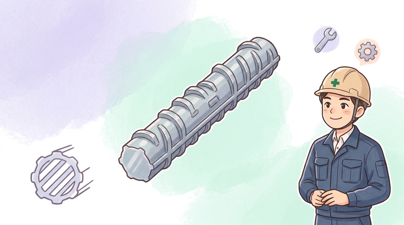 異形棒鋼のふしとリブの役割やJISの規定を学ぶ