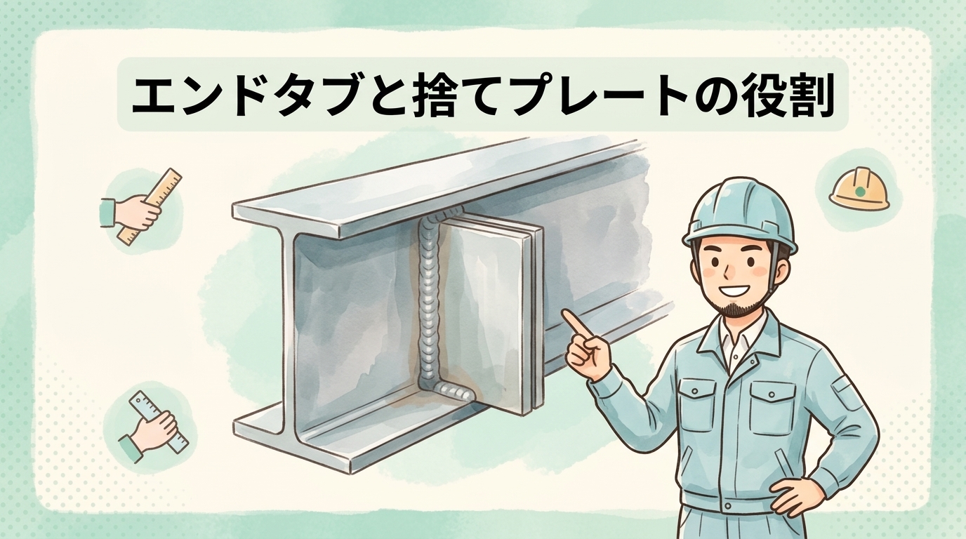 エンドタブと捨てプレートの施工管理と役割