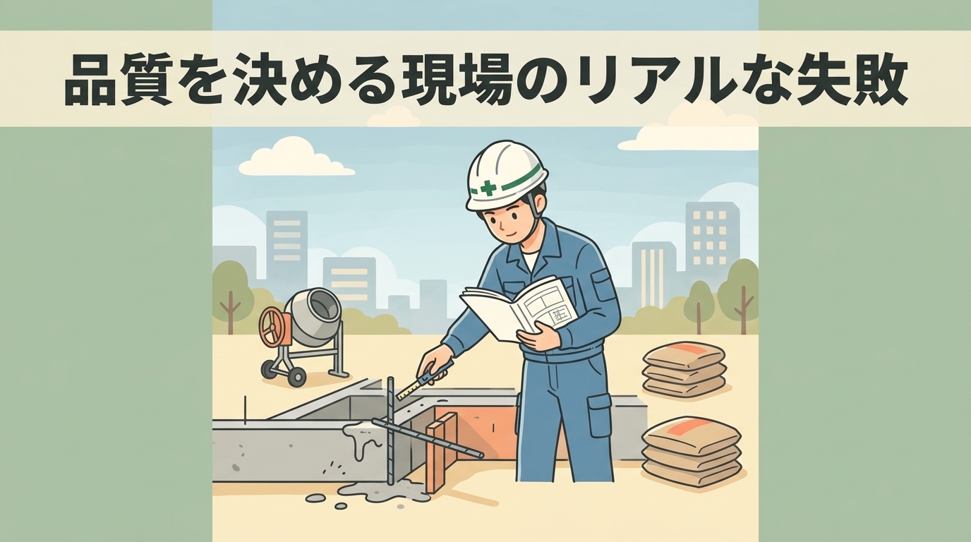施工管理の品質を左右する現場のリアルな失敗談