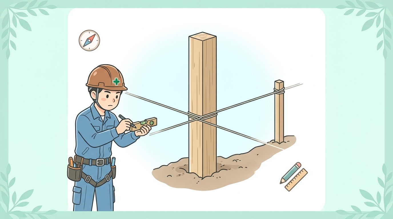 遣り方の設置におけるポイントと具体的な流れ