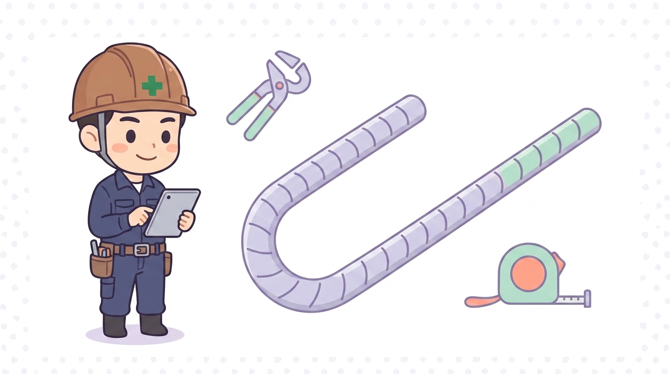 フックの曲げ角度と余長の規定