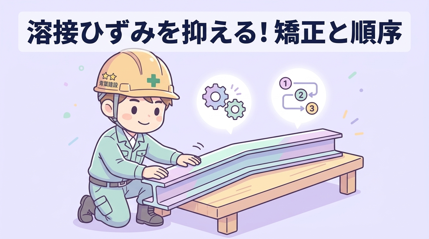 溶接ひずみと縮みを抑える矯正と順序の管理