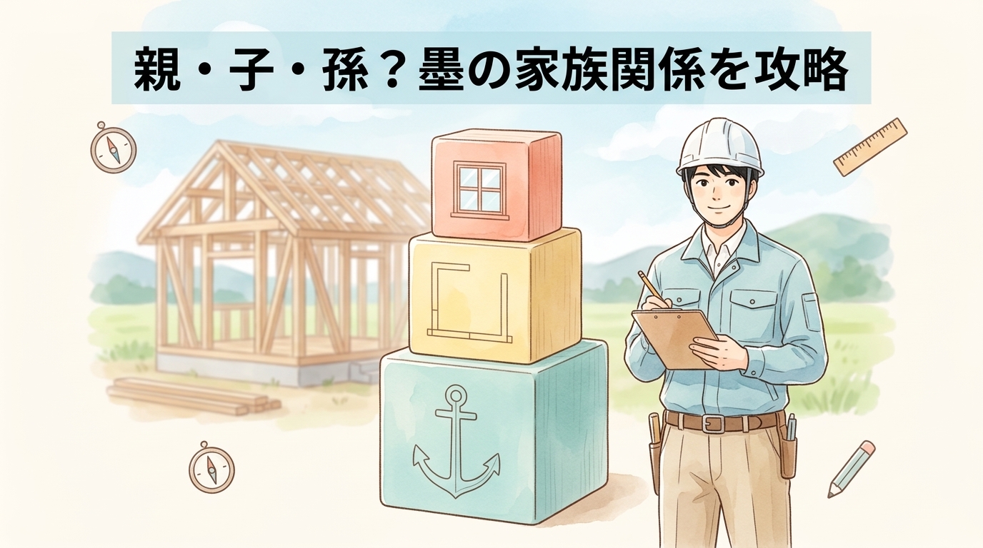 親墨・子墨・孫墨という墨の家族関係をマスター