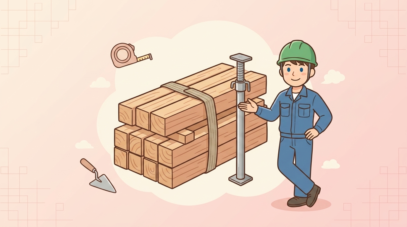 骨組みを支える資材の種類と専門用語の解説