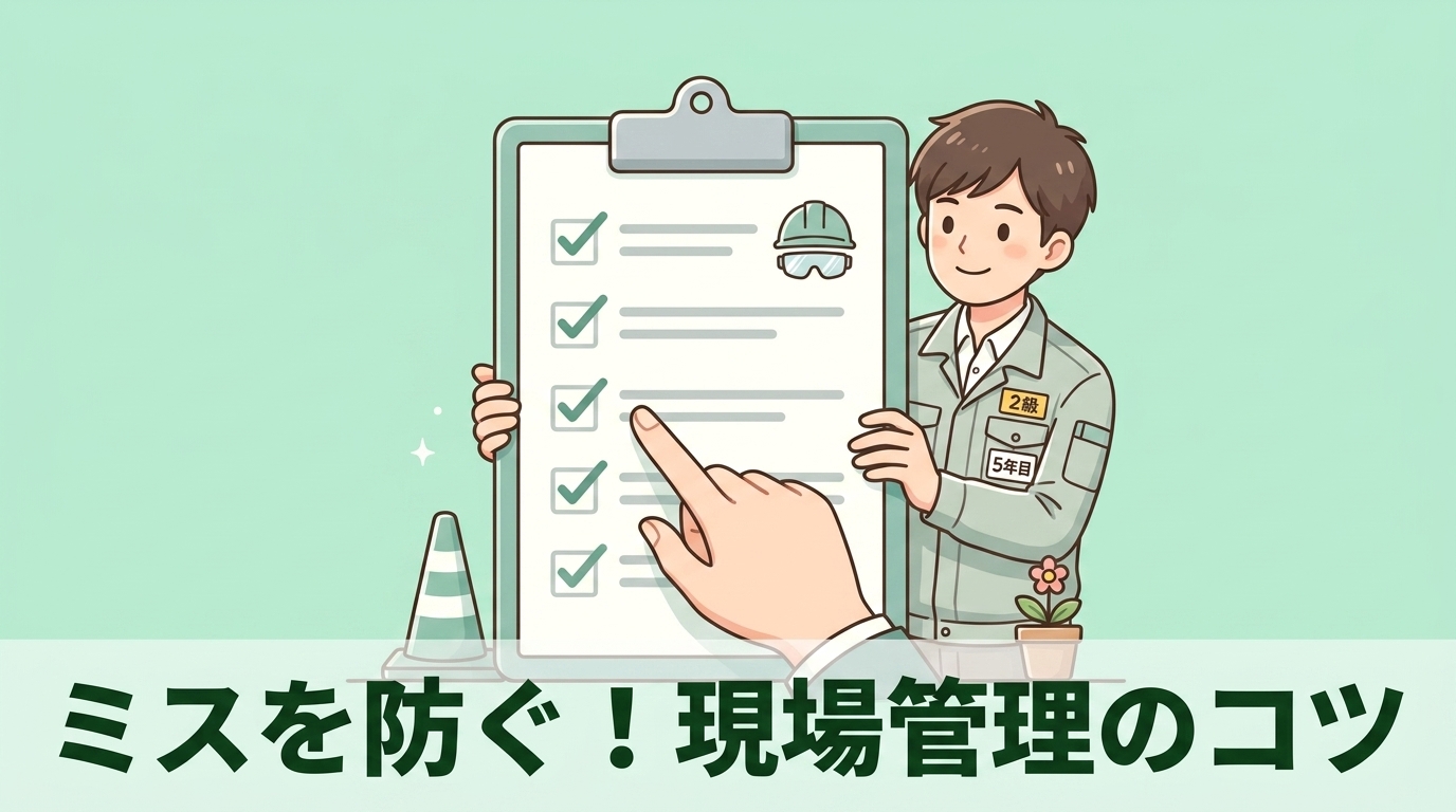 現場のミスを防ぐ具体的な注意点と管理のコツ