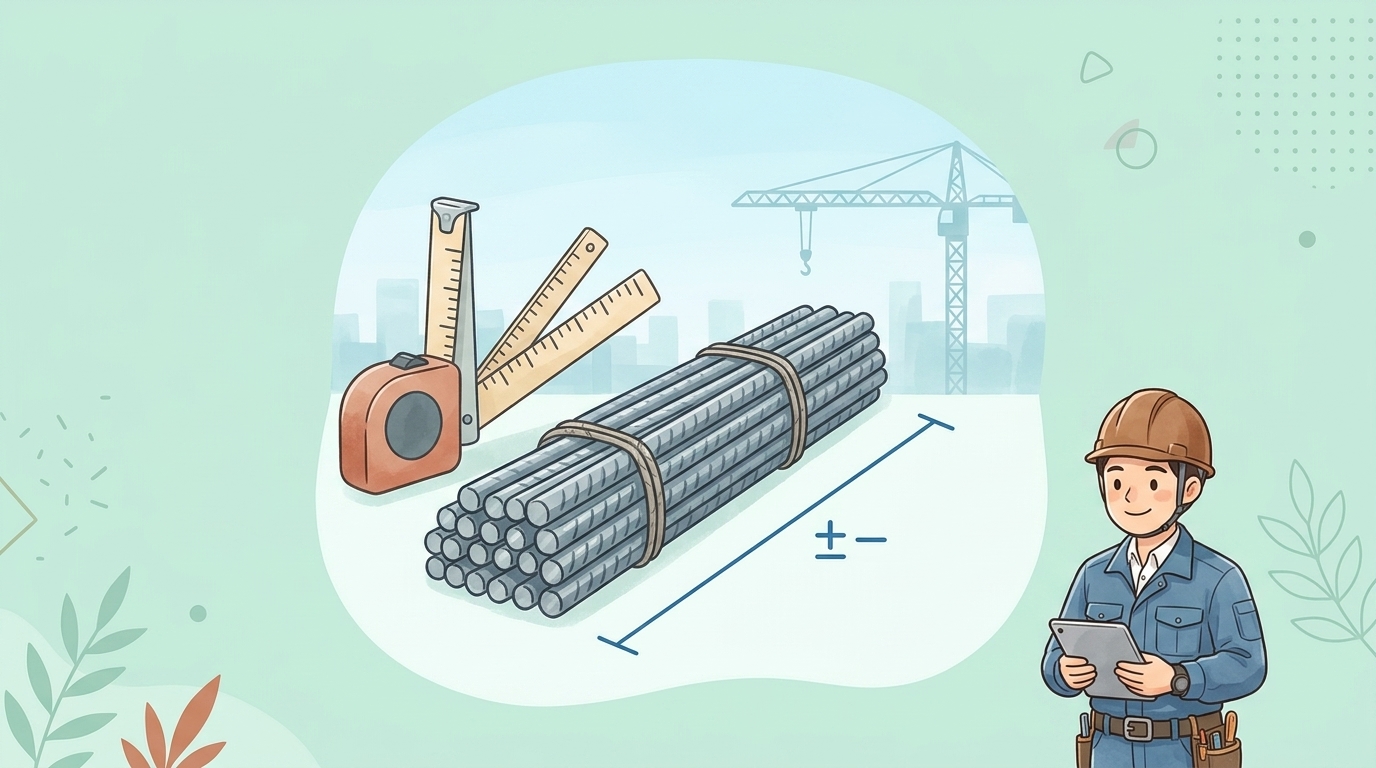 鉄筋工事における寸法の許容差