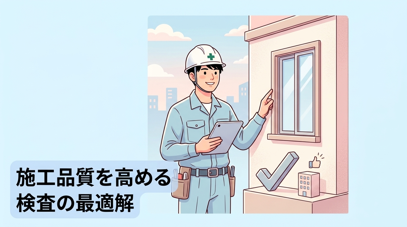 施工品質を高める検査のタイミングと順序管理