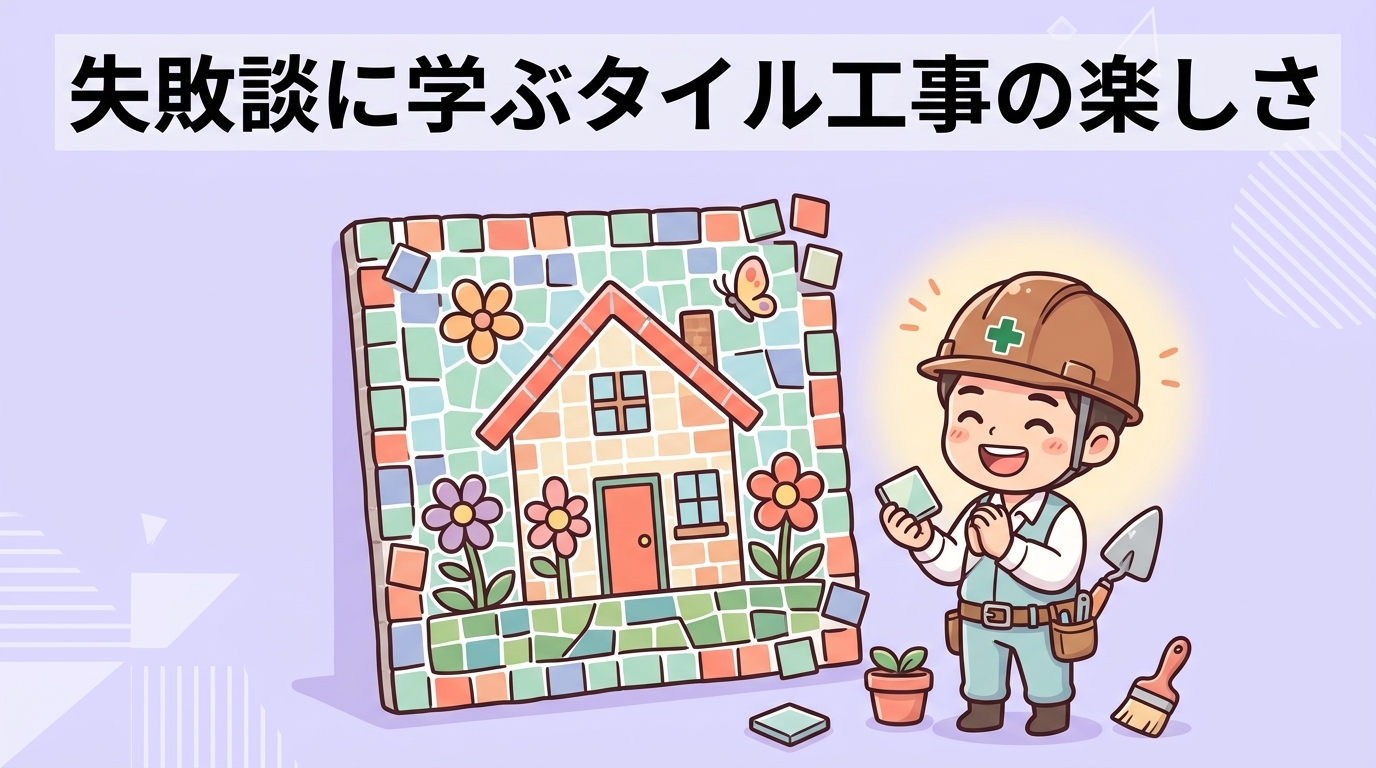 失敗談から学ぶタイル工事の楽しさ