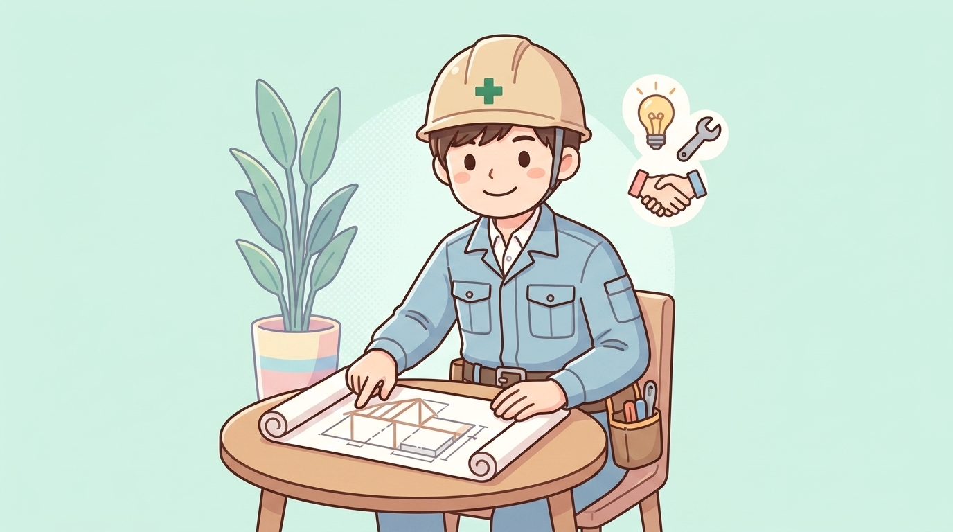 若手が職人へ躯体図を説明する時の具体的な方法