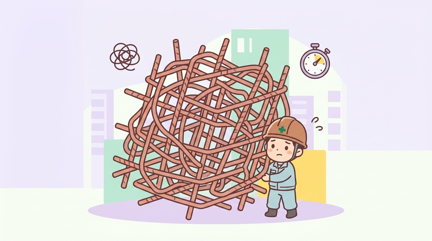 鉄筋を先組みするデメリット