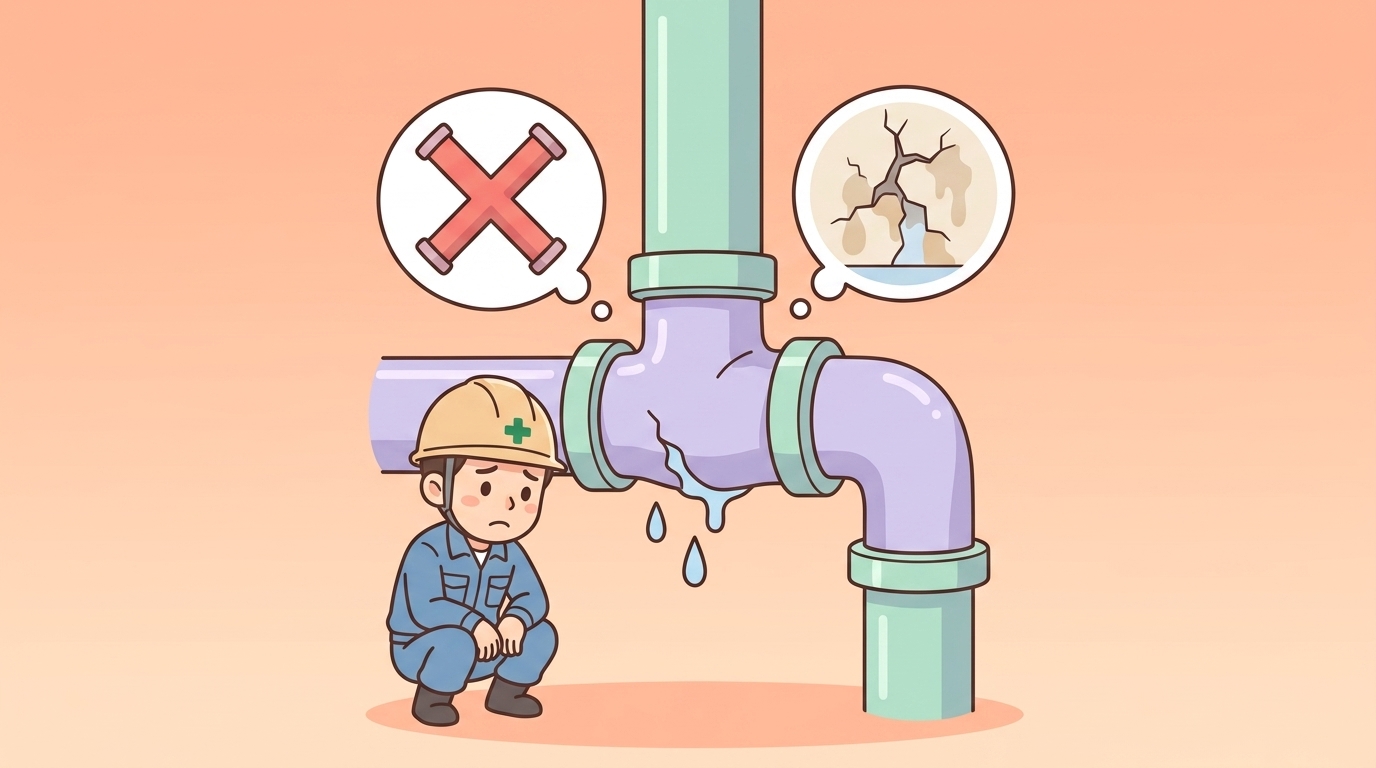 継手の施工管理を疎かにするデメリット