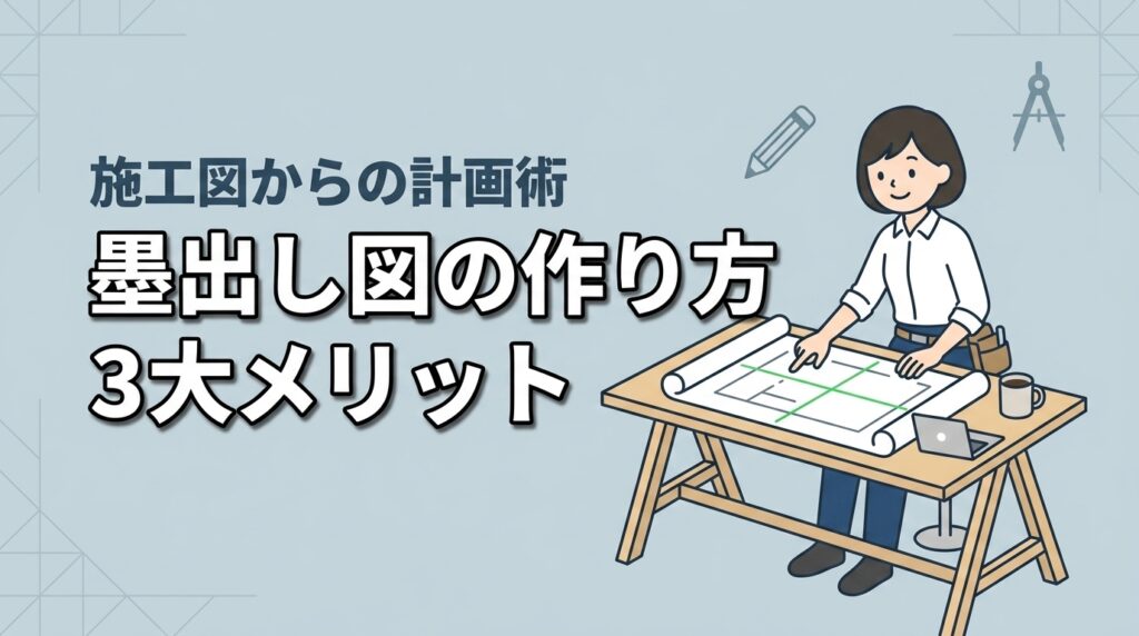 墨出し図の作り方と3つのメリット！施工図から基本計画を立てる方法