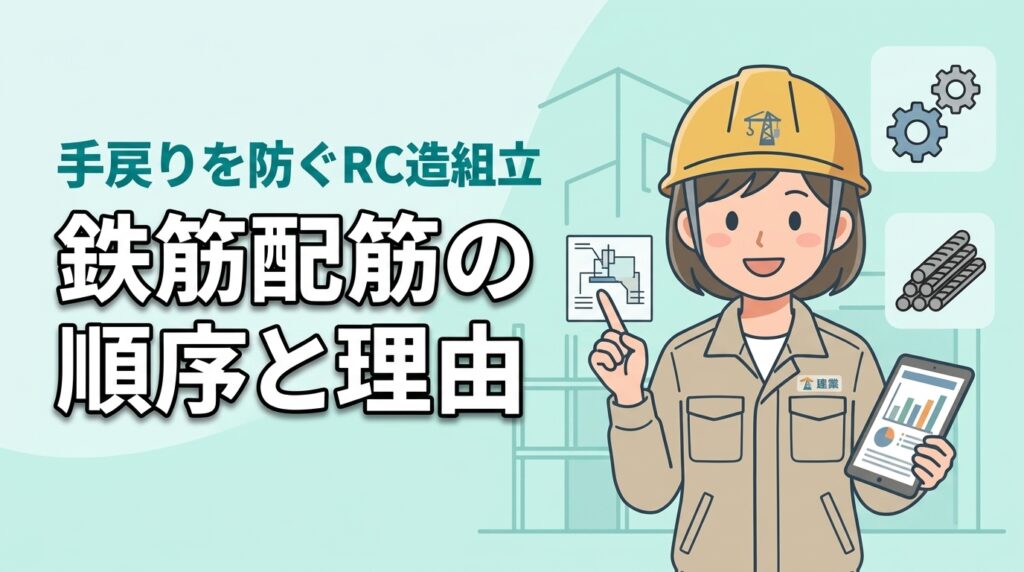 なぜその鉄筋配筋順序なの？RC造の現場で手戻りを防ぐ組立手順の理由