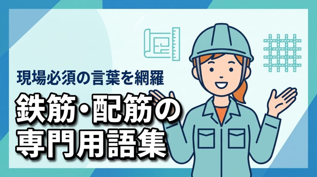 鉄筋や配筋の専門用語集！現場で必須となる言葉の意味を一覧で全解説