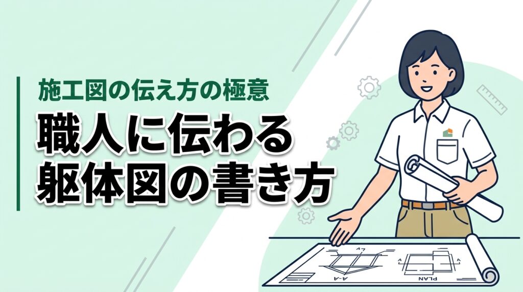 職人に「わからん」と言わせない躯体図の書き方とは？施工図を通じた伝え方の極意