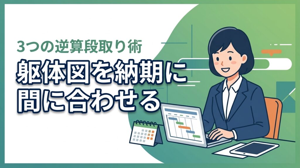 躯体図作成はいつまでに？納期に間に合わせる3つの施工図スケジュール術