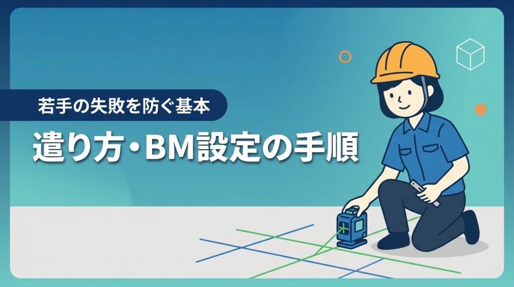 遣り方やBM設定のやり方で迷うな！若手の失敗を防ぐ基本墨出しの手順