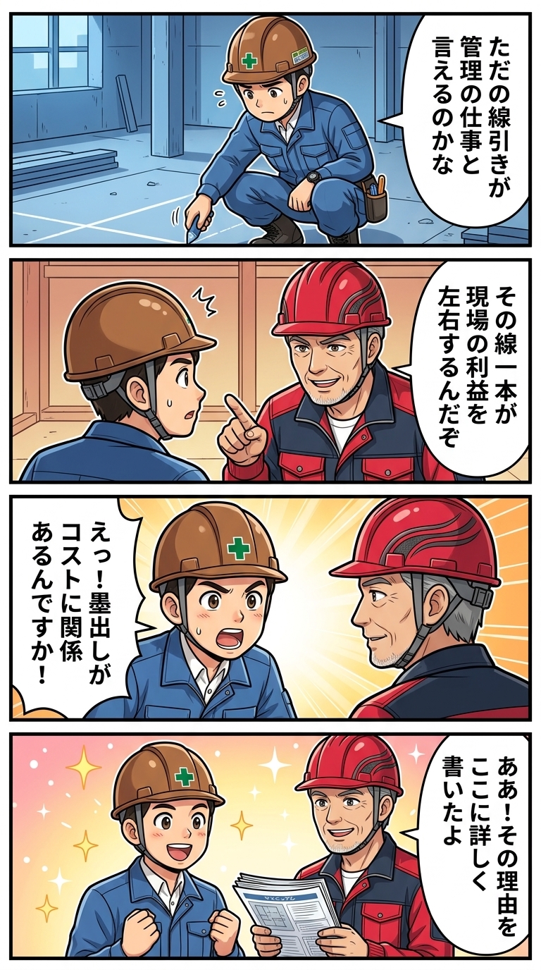 墨出し,コスト管理,施工管理,やりがい,建築施工管理技士,仕事,魅力