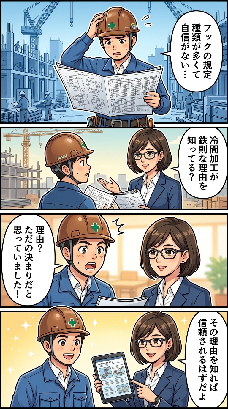 鉄筋,折り曲げ,規準,鉄筋,フック,規定,鉄筋,加工,冷間加工