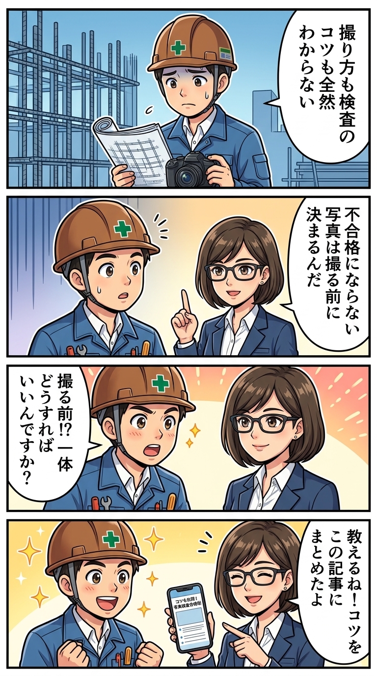 配筋検査,ポイント,鉄筋,検査,項目,工事写真,撮り方,自主検査