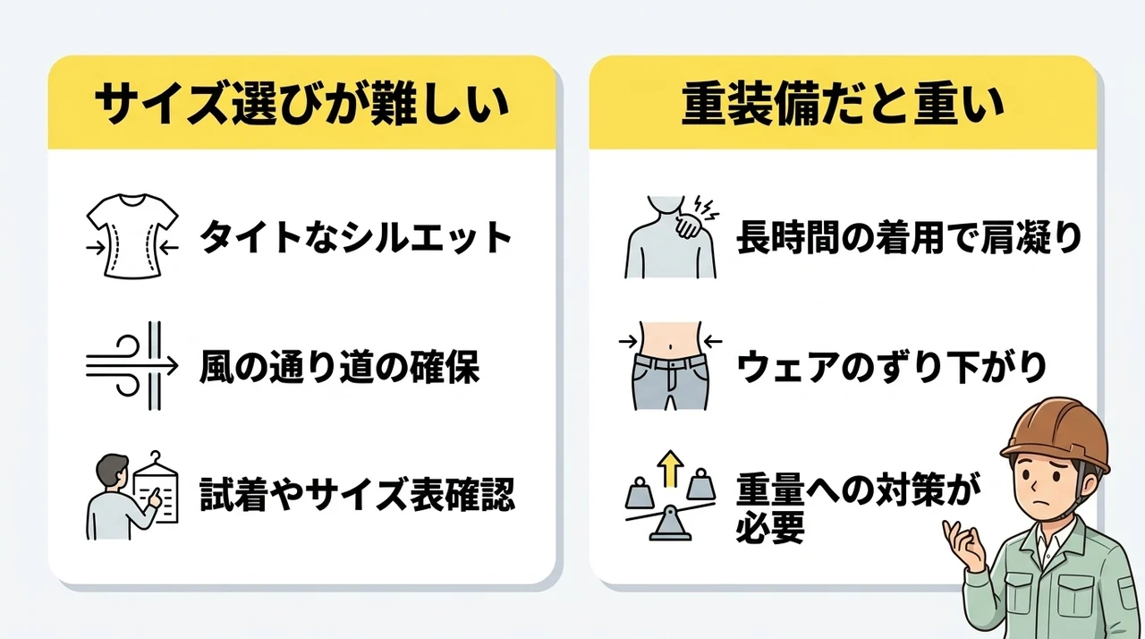 ハイバック半袖モデルの悪い口コミ