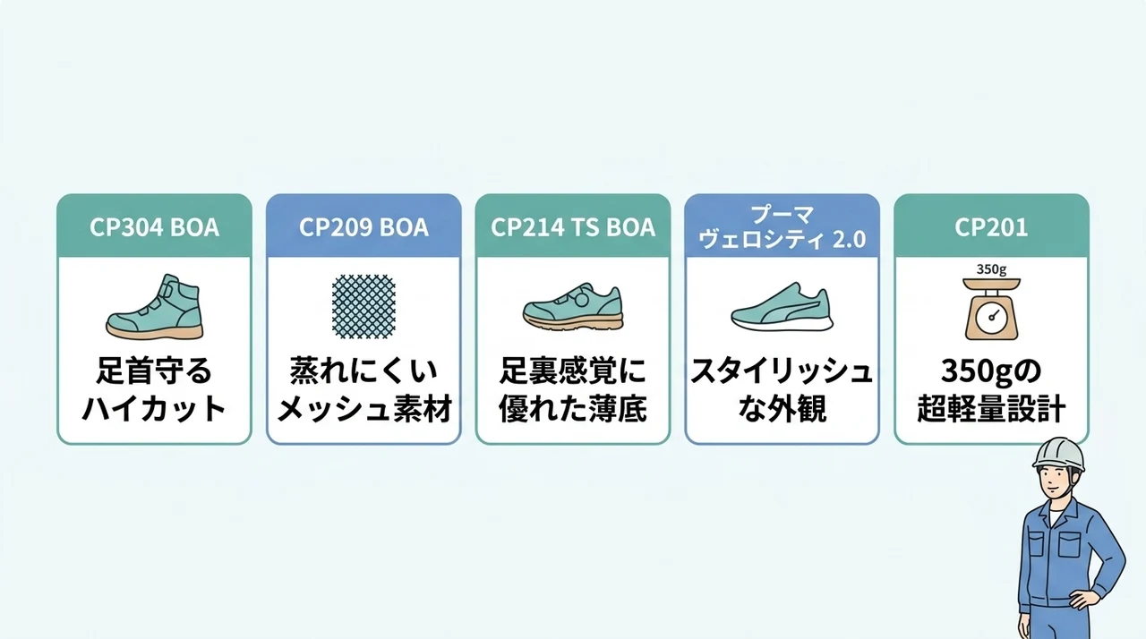 プロが選ぶおすすめの安全靴5選