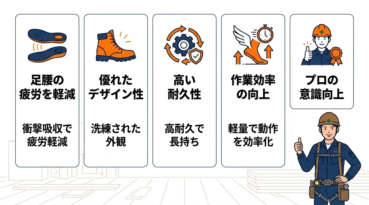 ハイブランド安全靴を選ぶメリット