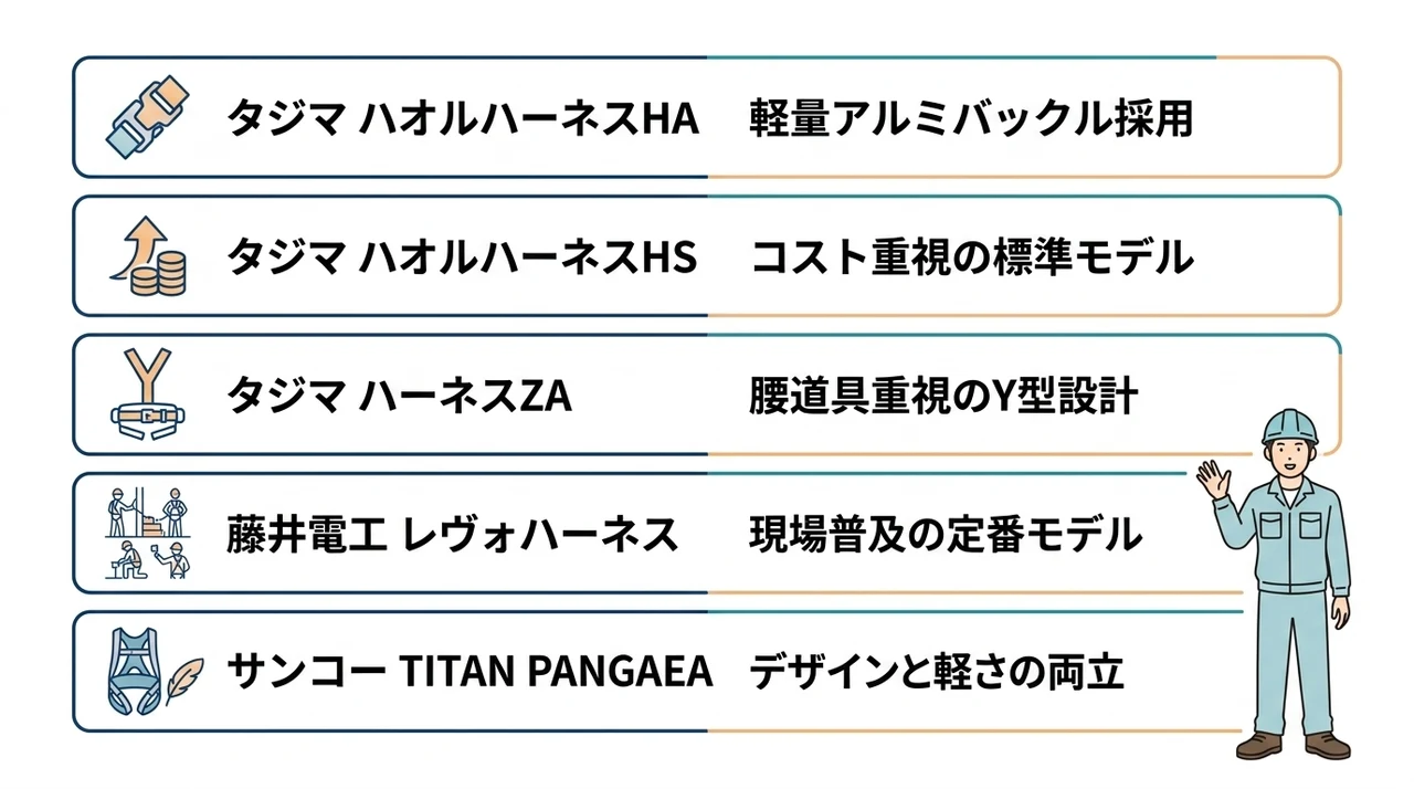 タジマの人気ハーネスおすすめ5選