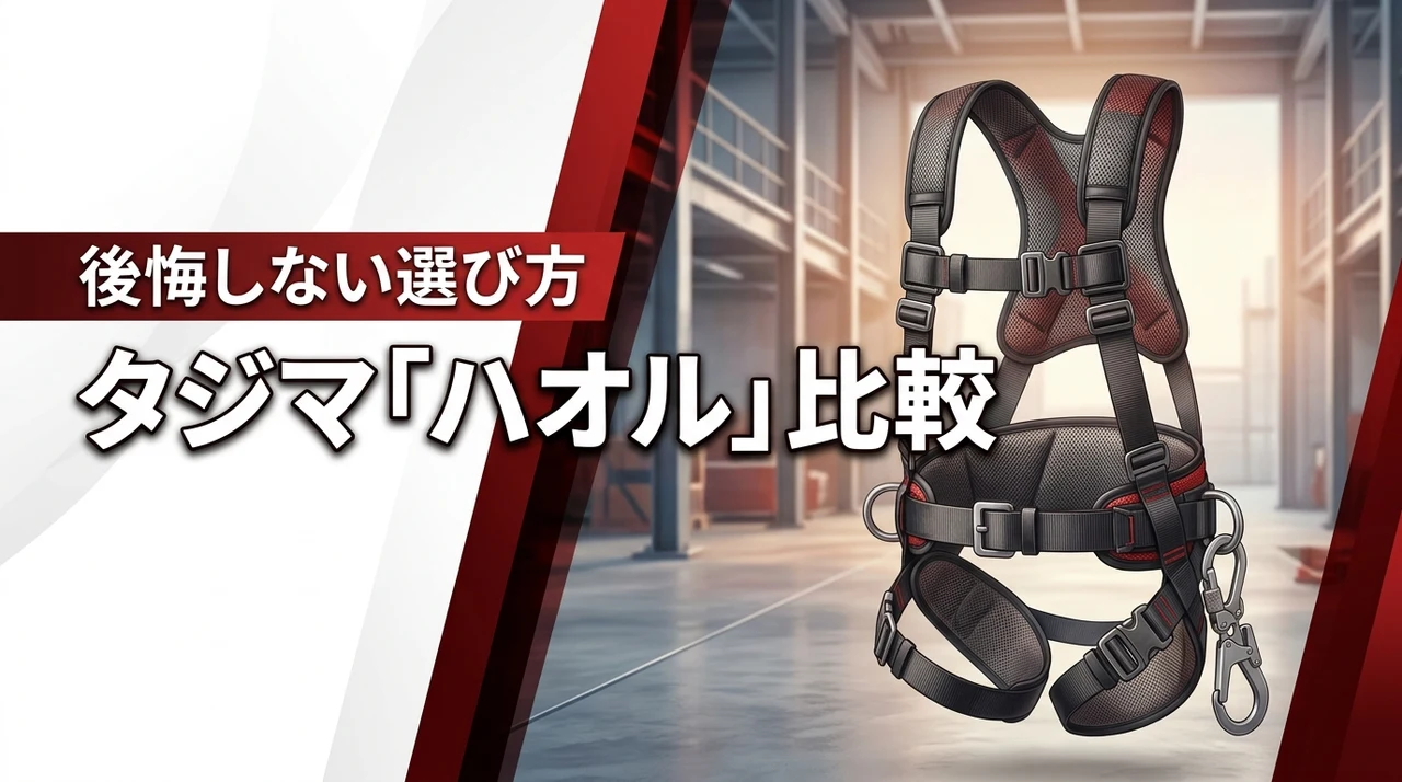 タジマのフルハーネス、ハオルの口コミは？後悔しないために他モデルと性能を比較