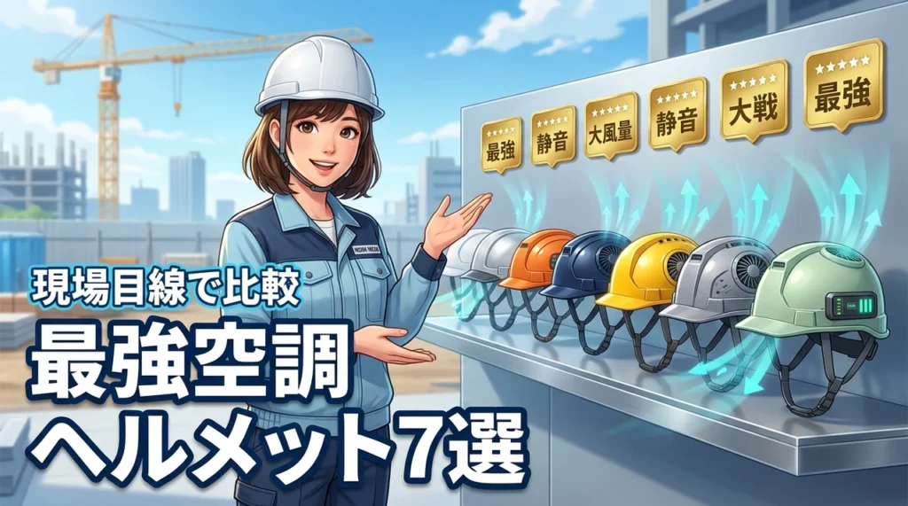 【最強の空調ヘルメット】おすすめ比較！口コミで人気の7選を現場目線で紹介