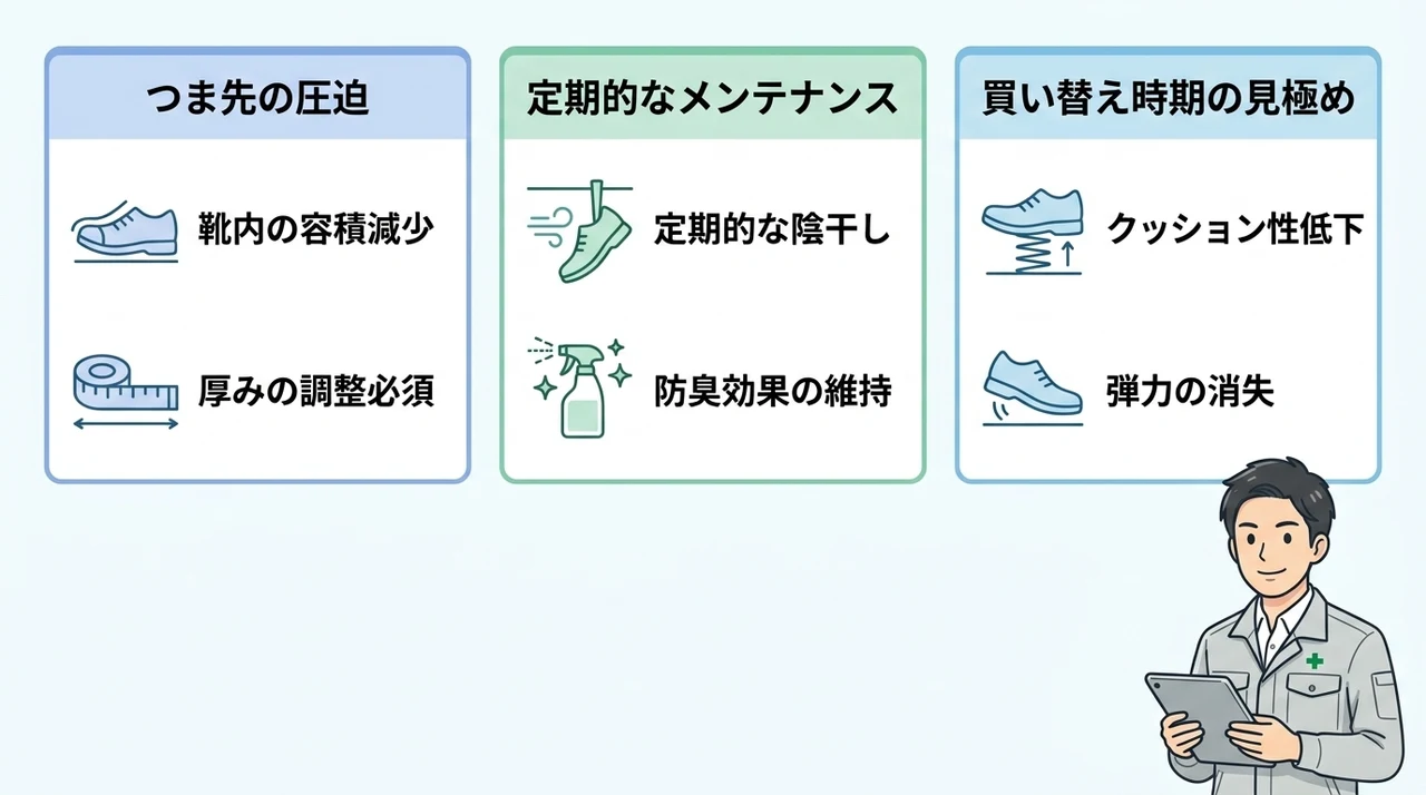 中敷きを活用する際の注意点とデメリット