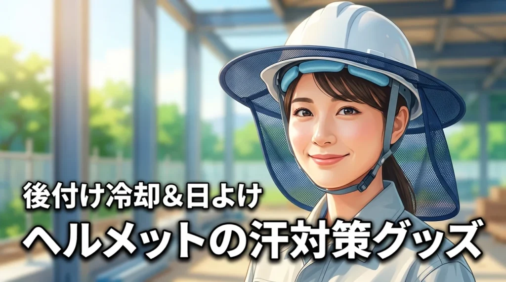 ヘルメットの汗に悩む人へ！インナーパッドや内側冷却バンド・つば・日よけ後付けで快適に