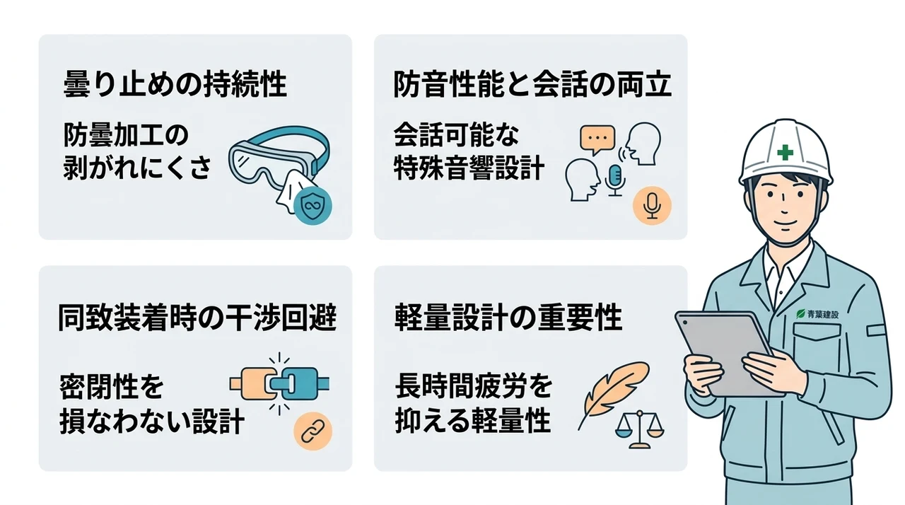 現場作業を快適にする保護具の選定ポイント