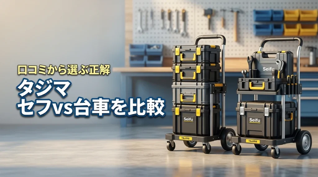 【タジマのセフシステムとセフ台車を比較】良い口コミと悪い口コミから選ぶ正解