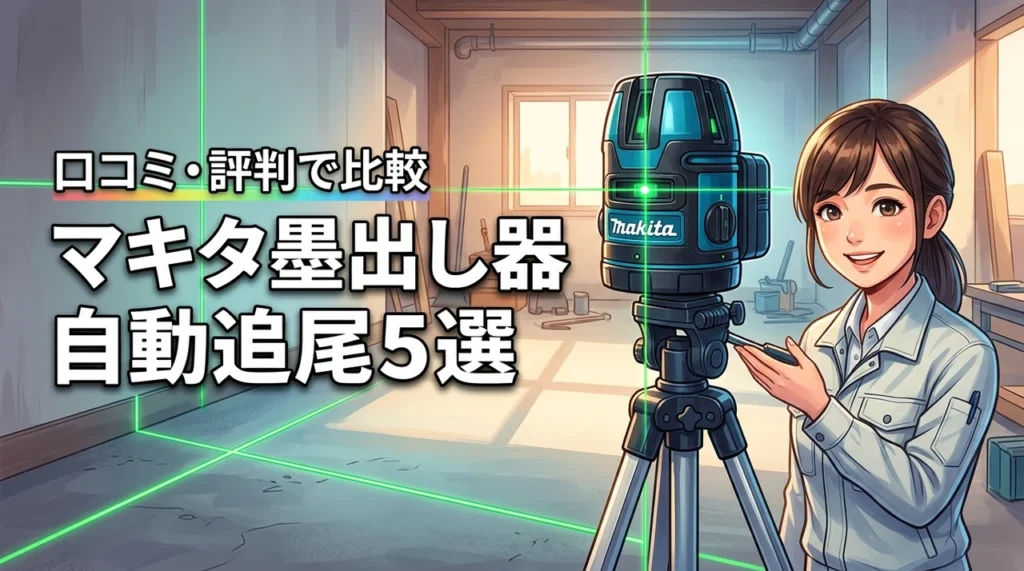 マキタのレーザー墨出し器自動追尾は高額？口コミと評判から選ぶおすすめ5選