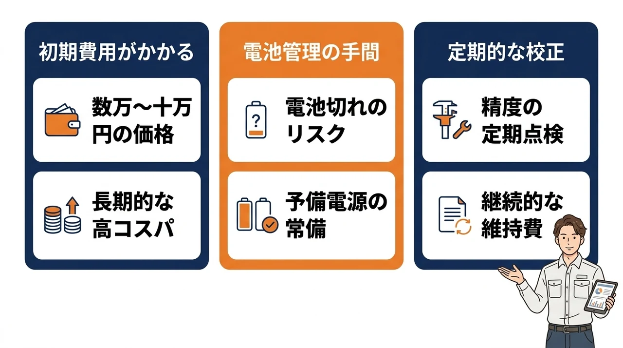 高機能なレーザー距離計を導入するデメリット