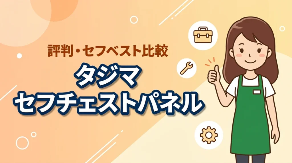 タジマのセフチェストパネルの評判は？レビューやセフベストとの比較で最適な方を選ぶ（記事のアイキャッチ画像）