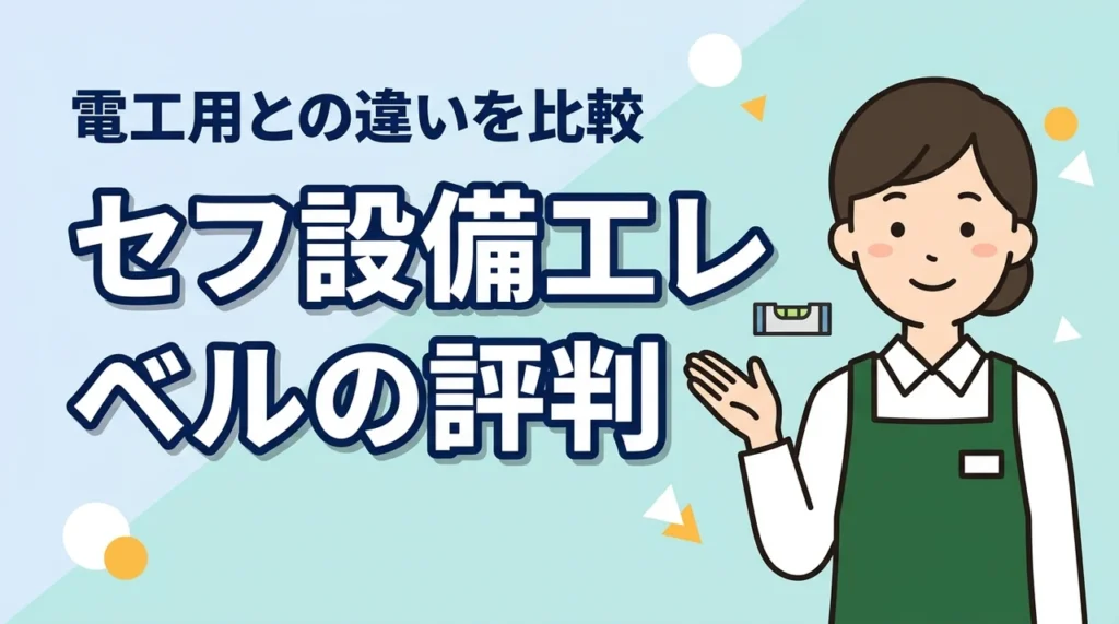 タジマのセフ設備工レベルの評判まとめ！電工用との比較・口コミでわかる最適な選び方（記事のアイキャッチ画像）